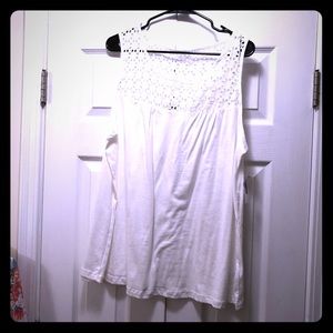 NWT Old Navy White Eyelet Tank Size 2X